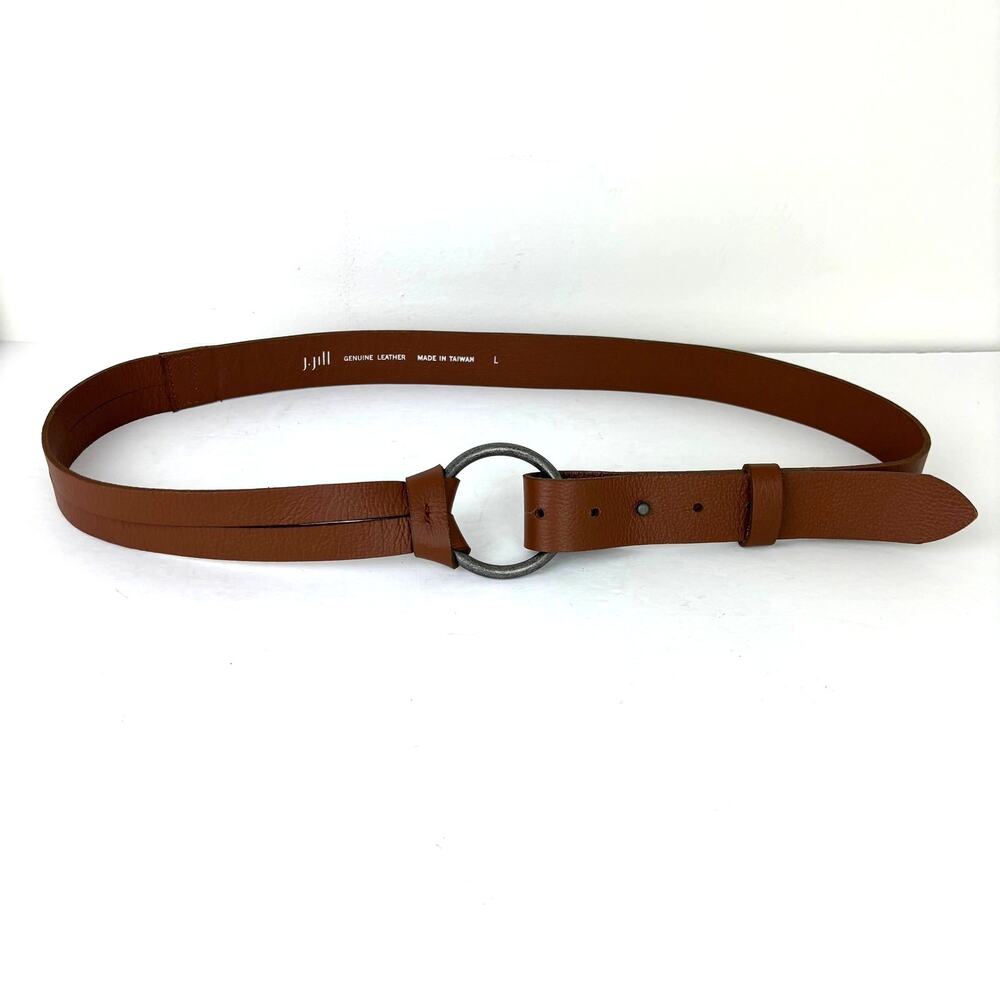 J. Jill Brown Leather 1.25" Belt Large (39"-41")